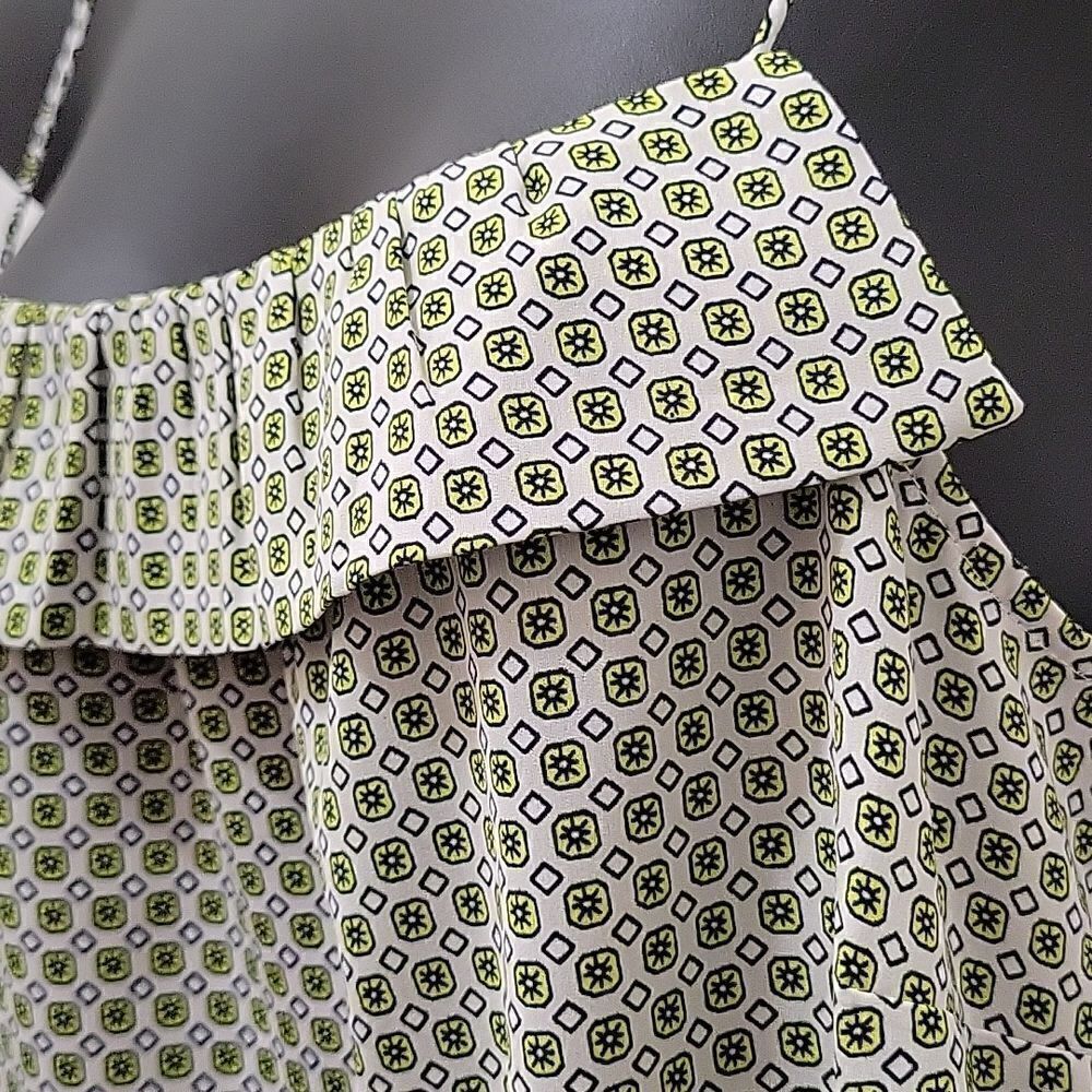 J. Crew Ruffle Geometric Top - Picture 3 of 10